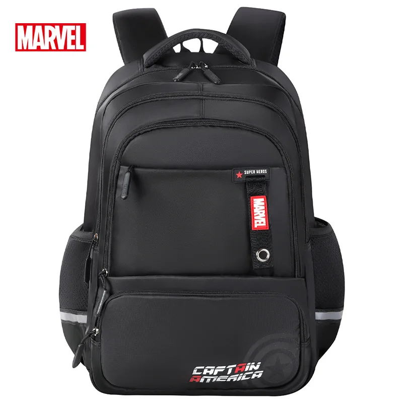 Mochilas escolares Disney Marvel para niños, mochilas ortopédicas de hombro para estudiantes de grado 3 a 6, Spider Man, Capitán América