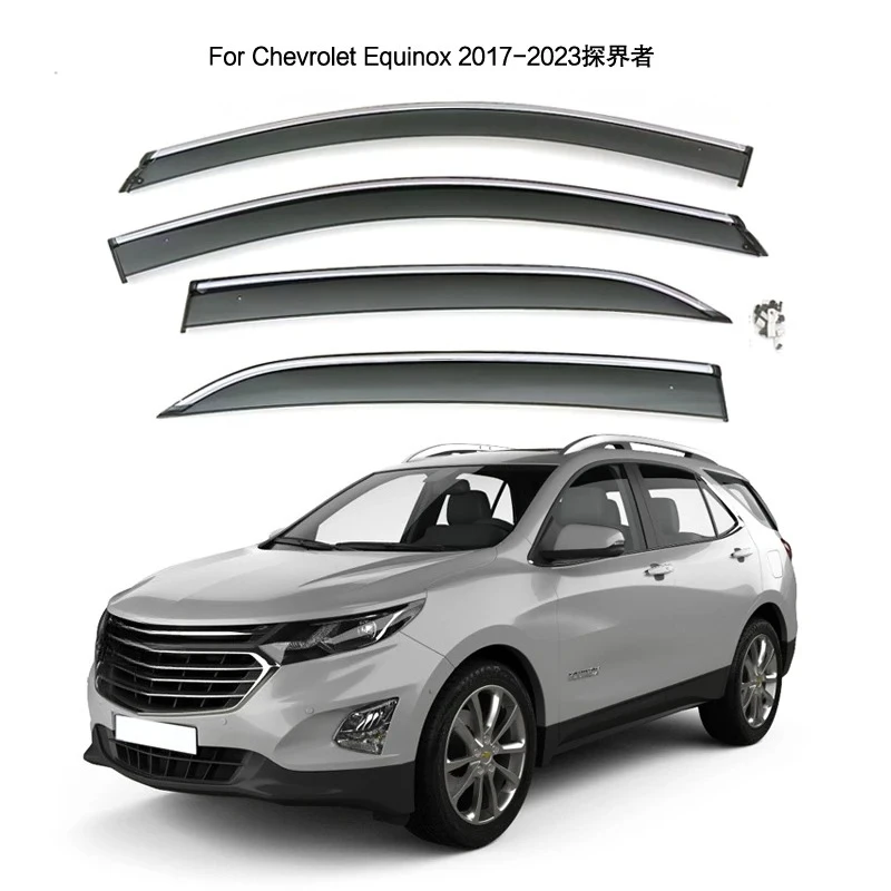 

For Chevrolet Equinox 2017 2018 2019 2020 2021 2022 2023 Door Window Visor Weather Wind Deflectors Rain Guard