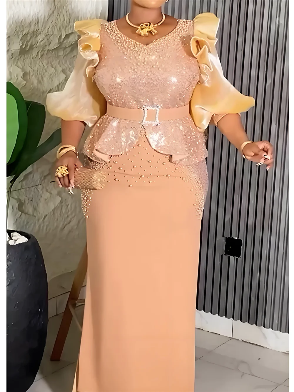 Африканские вечерние платья больших размеров для женщин, длинное платье макси с пайетками Дашики, элегантное мусульманское свадебное вечернее платье в Турции, новинка 2023 года