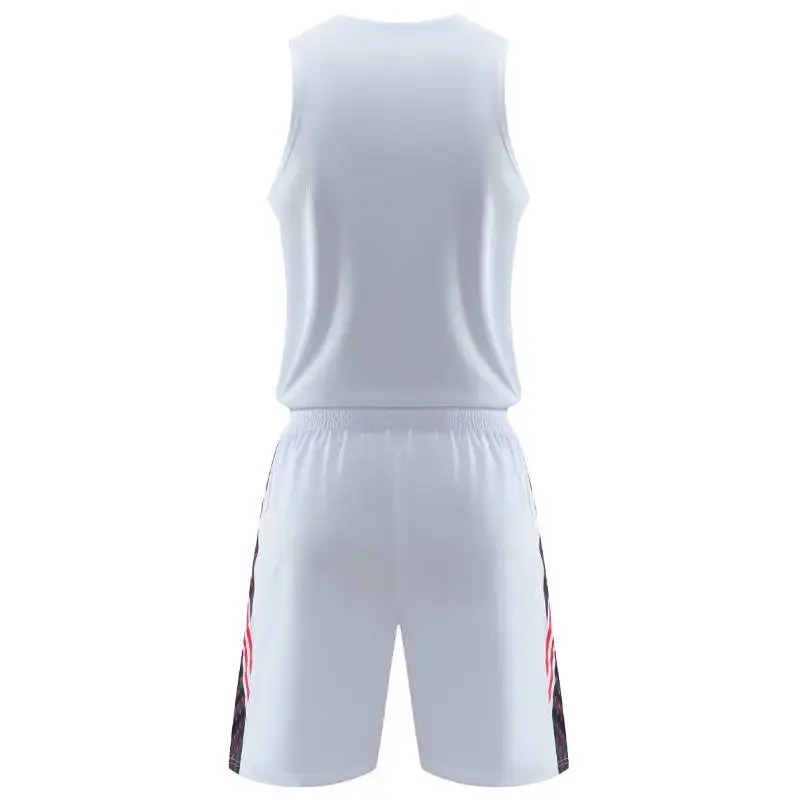 Blank Basketbal Jersey Heren Sport T-Shirts Set Uniform Mesh Ademend Vest Pak Losse Vrijetijdskleding Shorts Met Een Aangepast Logo