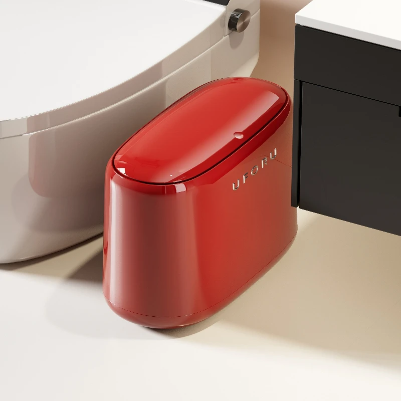 

With A Lid Waste Bins High Appearance Level Large Size Large Capacity Bathroom Waste Bins Gap Waterproof Home Spazzatura JTW