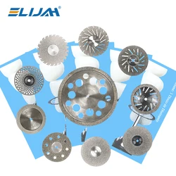 5pcs/Pack Dental Ultra-thin Double Sided Sand Porcelain Cutting Disc Mandrel Denspay Supplier Diamond Polishing Tools