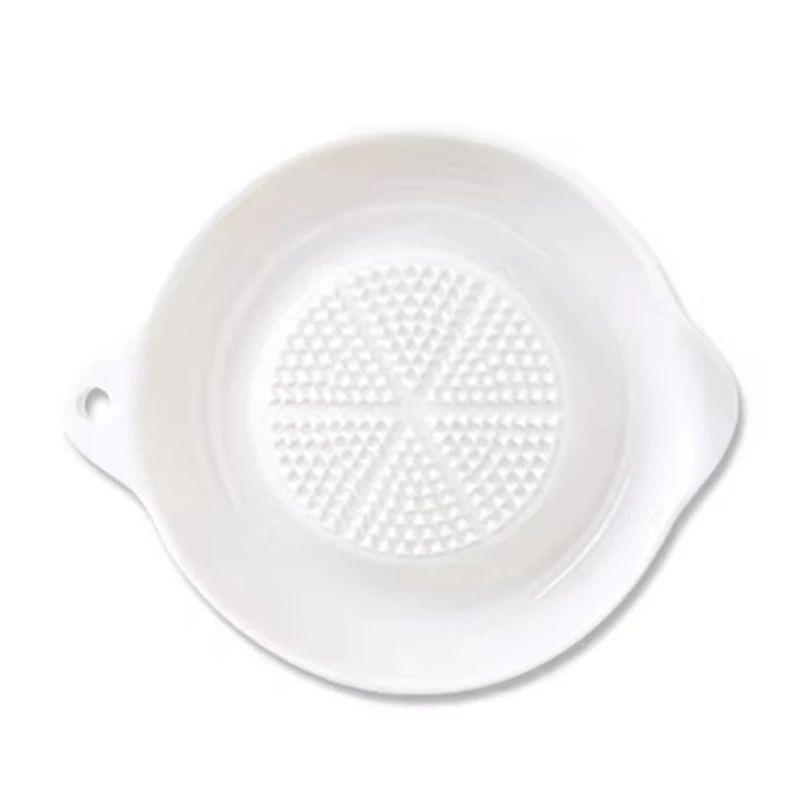 Ceramic Garlic Grinder Masher - White Porcelain Hand Grinder For Garlic, Ginger, Carrots,Kitchen Grinding Tool