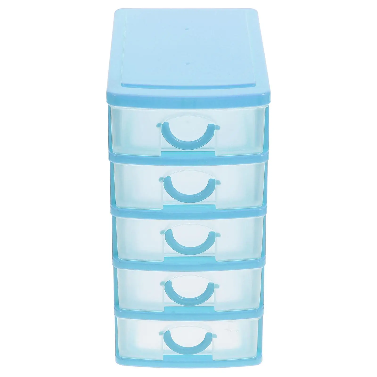 

Five-layer Drawer Cabinet Pink Desk Organizer Make up Blue Pp Mini Drawermini Office