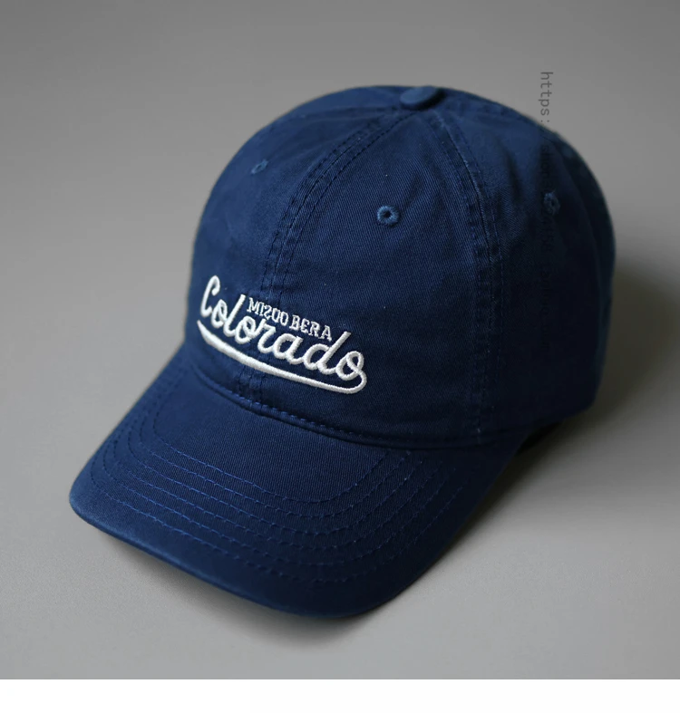 Casquette de baseball délavée rétro pour hommes et femmes, lettres anglaises brodées, dessus souple, chapeau de soleil décontracté, chapeau tout match