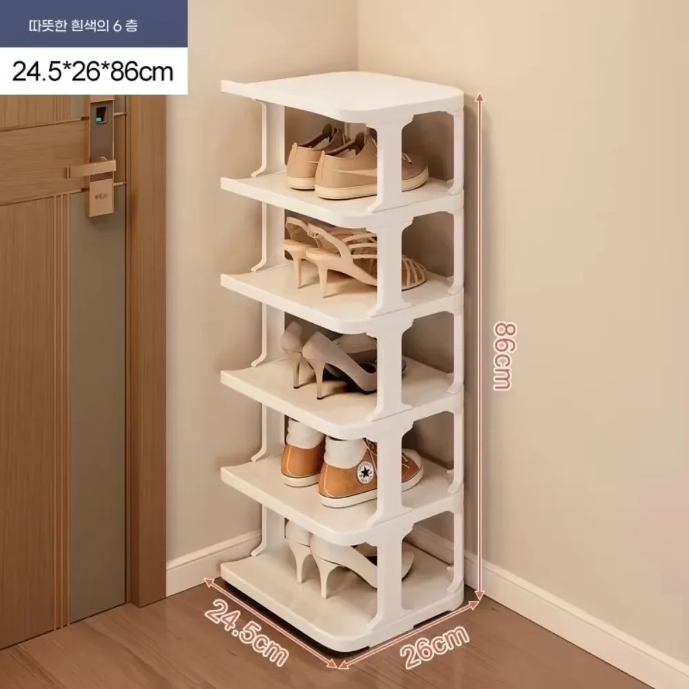 Multi Layer Vertical Shoe Rack Dormitory Saving Space Foldable Wall Porch Corner Shoes Cabinets Removable Shoe Cabinets for Home