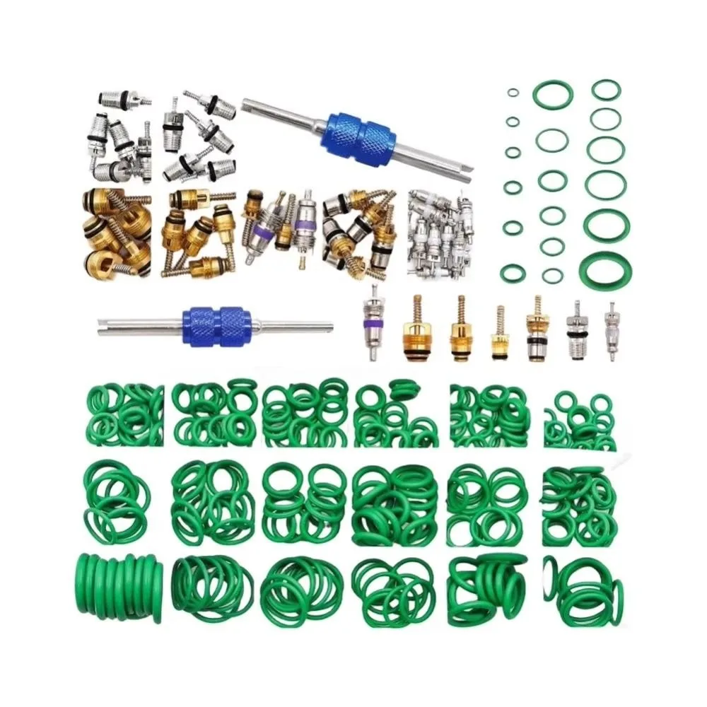310/372PCS Assortment Set Air Conditioning O Ring Kit Rubber Accessories Maintenance Seal Rubber O-Rings Durable