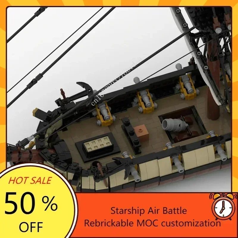 2636PCS MOC British Shell ketch boat HMS Meteor Royal navy warship Custom Model Technical Puzzle Educatio Assembly Adults Gift