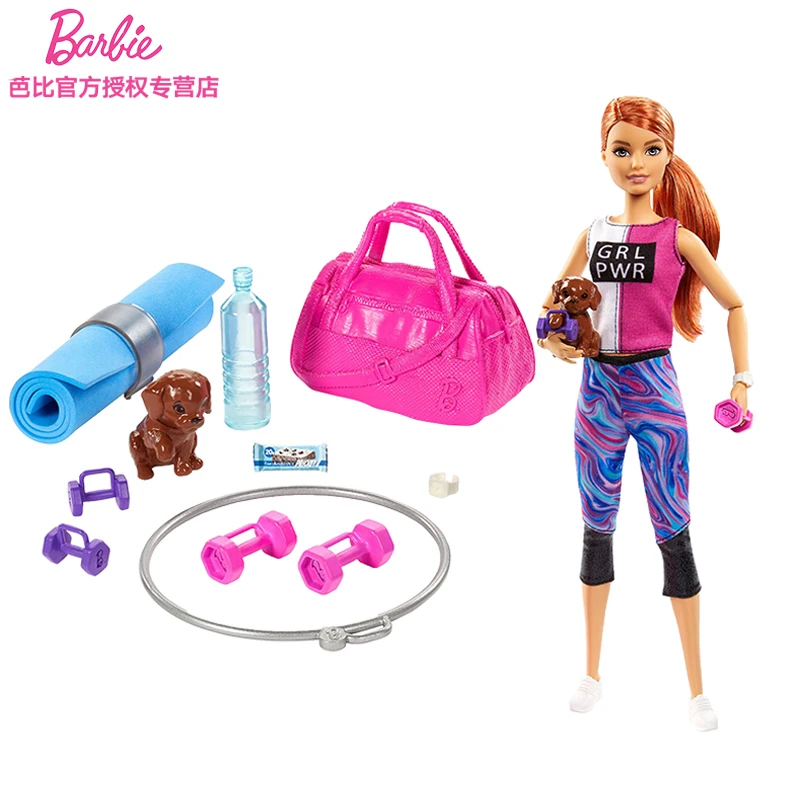 Oryginalne stroje dla lalek Barbie Fashionistas Blond lalka Niebieska sukienka z koszulkami i spódnicami Zabawka do przebierania się dla dziewczynek Prezenty świąteczne