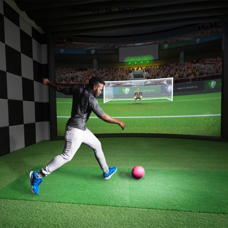 Interactive Soccer Simulation Indoor Football Trainer Wall Interactive Game for Adventure Park