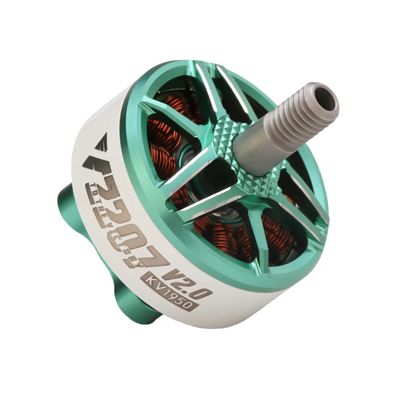 Silnik T VELOX V2207 V2.0 2207 1750KV 5-6S 2550KV 4S bezszczotkowy silnik Lipo 4mm wał do RC 5 cali śmigła quadkopter Multicopter