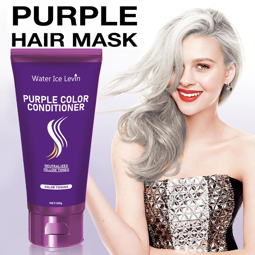 Purple Repair Hair Mask Keratin Deep Nourishing Dry Frizzy Damaged Treatment Collagen Magical 5 Second Soft Shiny Care