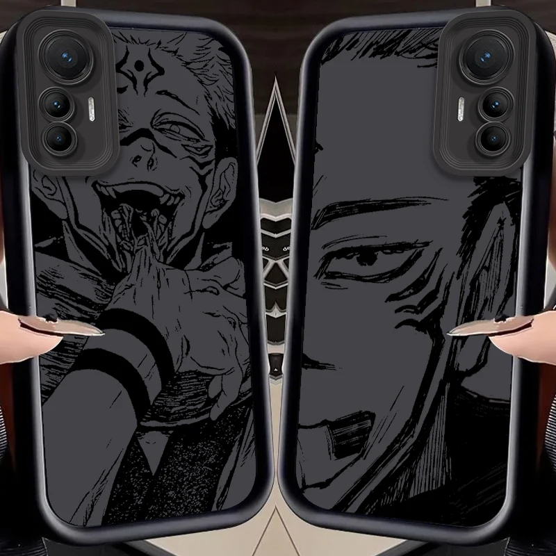 Jujutsu Kaisen Anime Comics Eye Ladder For Xiaomi MI 14 12T 11 Lite Poco M3 X5 X4 F5 F4 F3 F2 GT Pro 5G Funda Phone Case