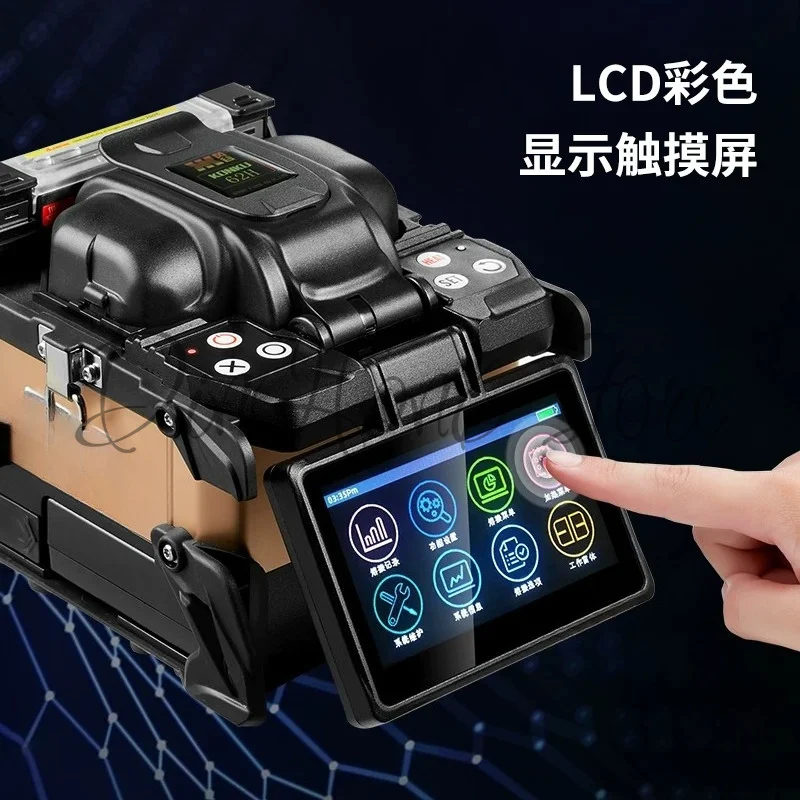 62H Automatic Fiber Fusion Machine Pigtail Leather Line 50km Trunk Optical Cable Fusion Machine