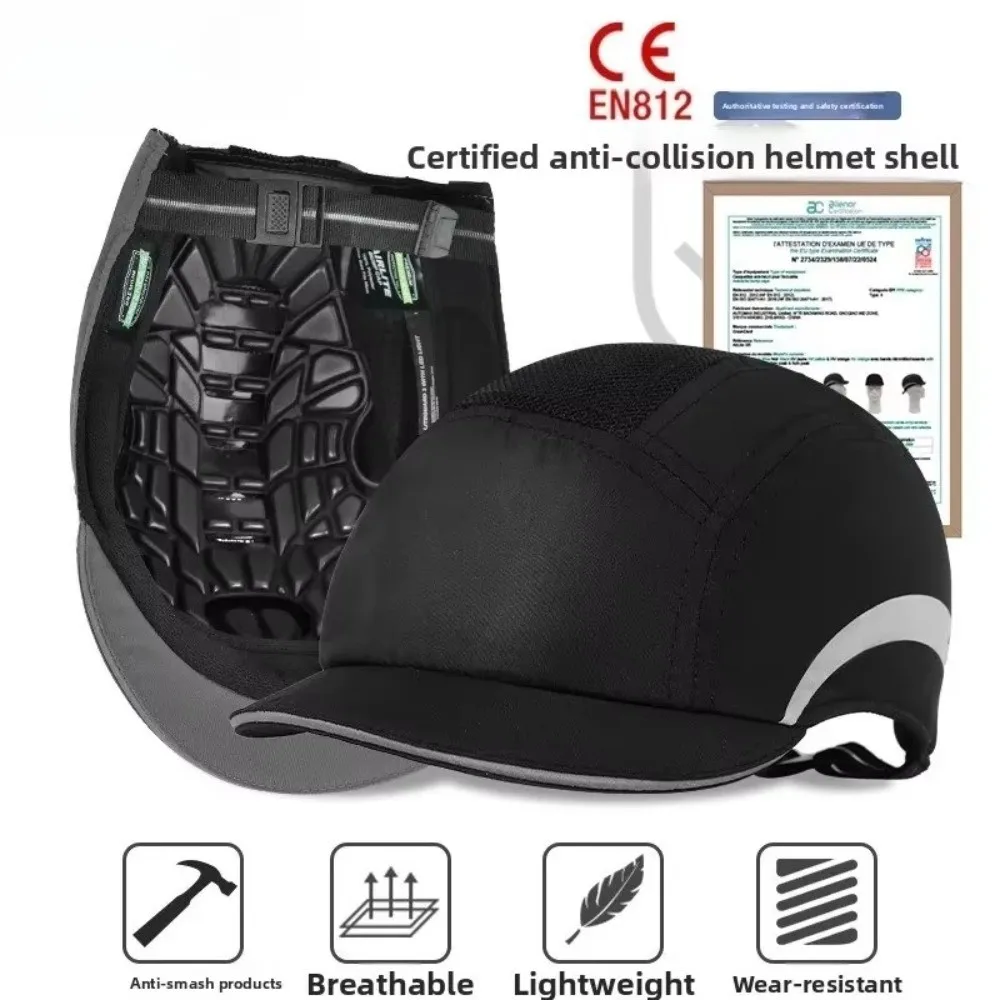 Anti-Collision Safety Bump Cap Head Protection Lightweight Baseball Cap Summer Visor Version Hard ABS Men Safety Helmet