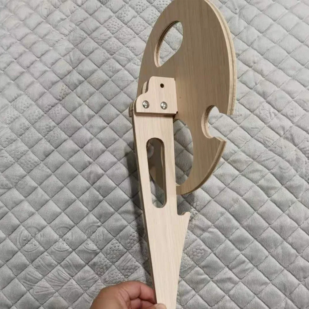 耐久性のある木製ポータブルワインテーブル折りたたみ式ラウンドワインラックワインボトルホルダーガーデンセッティング