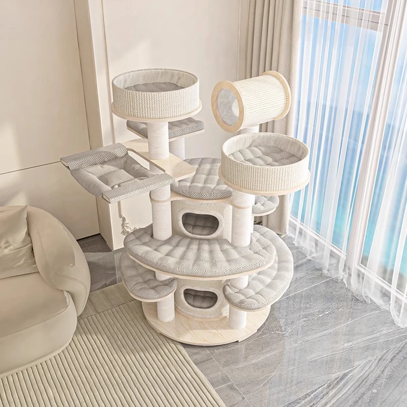 

Honeypot climbing frame nest cat tree integrated super large solid wood multi-layer warm cat castle
