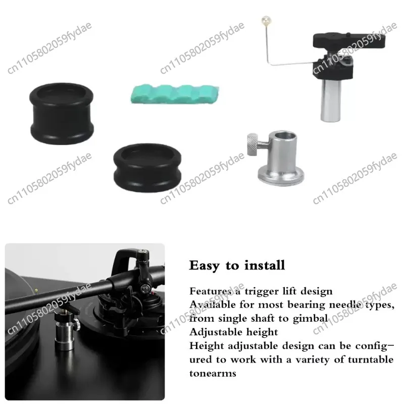 B37B-Adjustable Vinyl Record Player Tonearm Arm Lifter Device With Safe Hydraulic System For Turntable Record Players