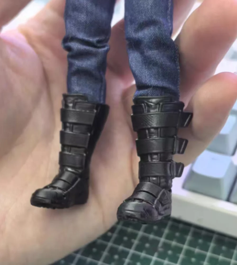 1/12 Scale Soldier Tactical Long Boots Model for 6'' Nota