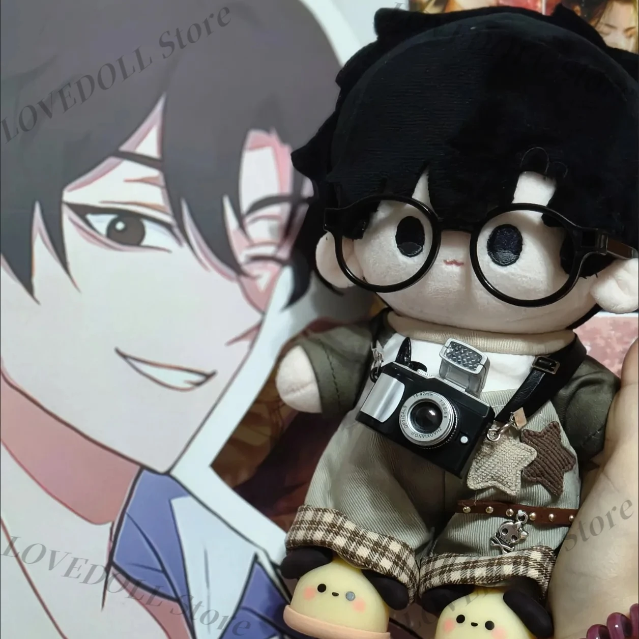 

Link Click Charles Lucas Anime 20cm Kawaii Cosplay Soft Cotton Doll Body Cartoon DIY Dress Up Toy Figures Fans Gift