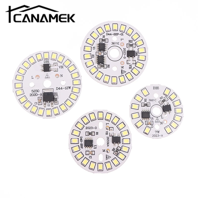 Bulb Light AC 220V Downlight Chip Spotlight LED Bulb Patch Lamp SMD Plate Circular Module Light Source Plate