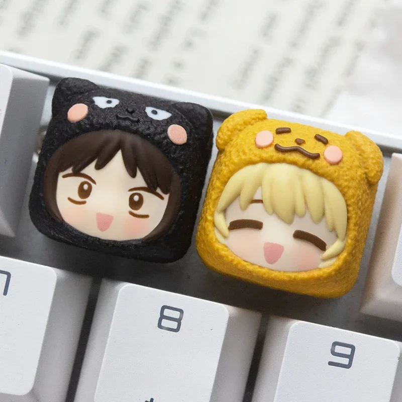 

Skip and Loafer Keycaps Mitsumi Iwakura/Sousuke Shima Resin Layered Drip Gel Craftsman Made for Mechanical Keyboard Accessories