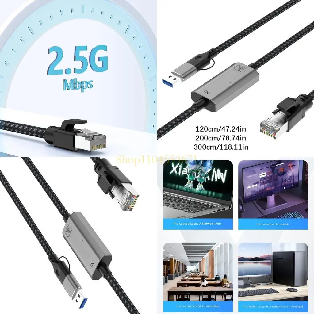 best-seller-fast-2500mbps-usb-type-c-ethernet-link-adapter-for-smooth-online-gaming-and-clear-streaming