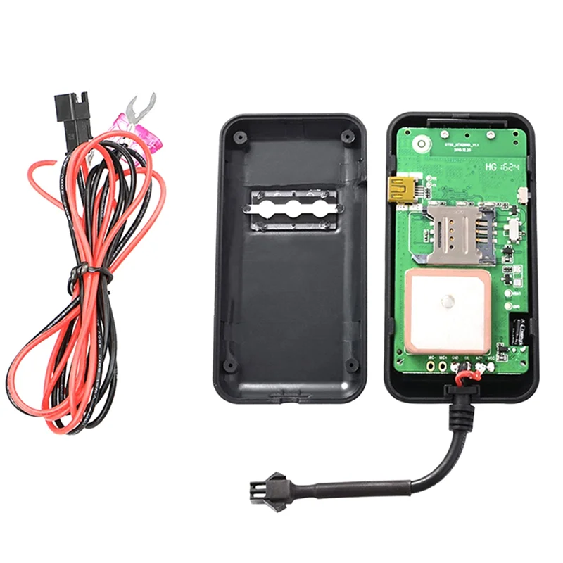 1Set GT02A 12V-36V GPS in tempo reale/GSM/GPRS SMS Localizzatore GPS per auto Posizionamento in tempo reale Supporta Google Mappe Link Nero Mini