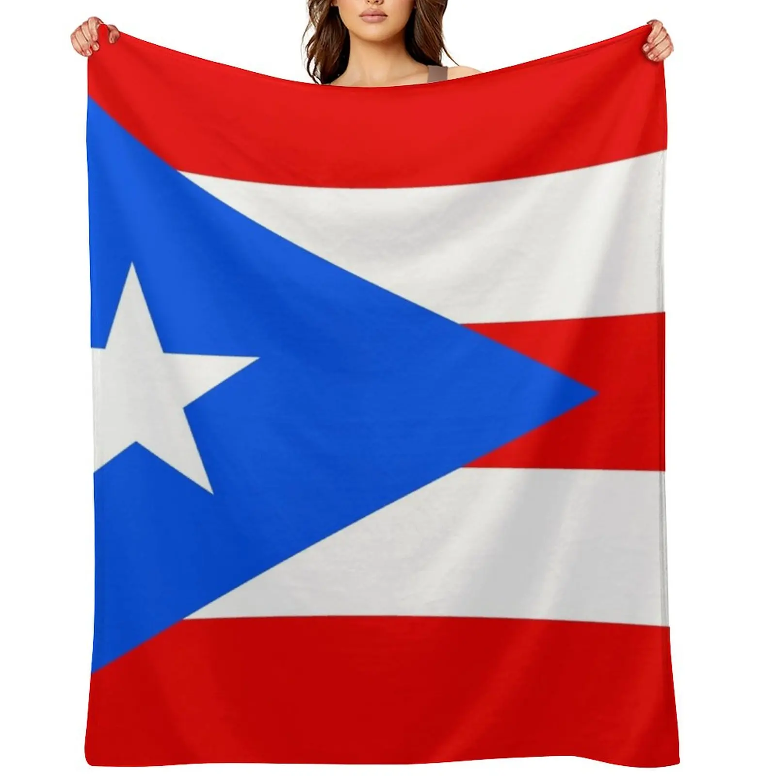 

Flag of Puerto Rico Throw Blanket Luxury Luxury Designer Stuffeds Blankets For Baby Blankets