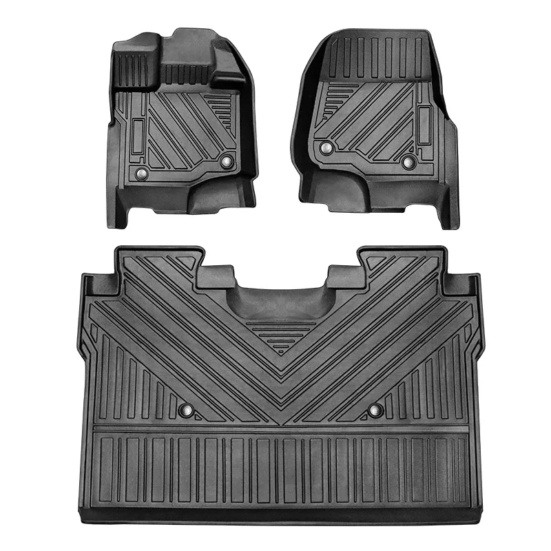 TPE foot pads are suitable for Ford Raptor F150 15-22 f150 rubber special foot pads waterproof and wear-resistant foot pads