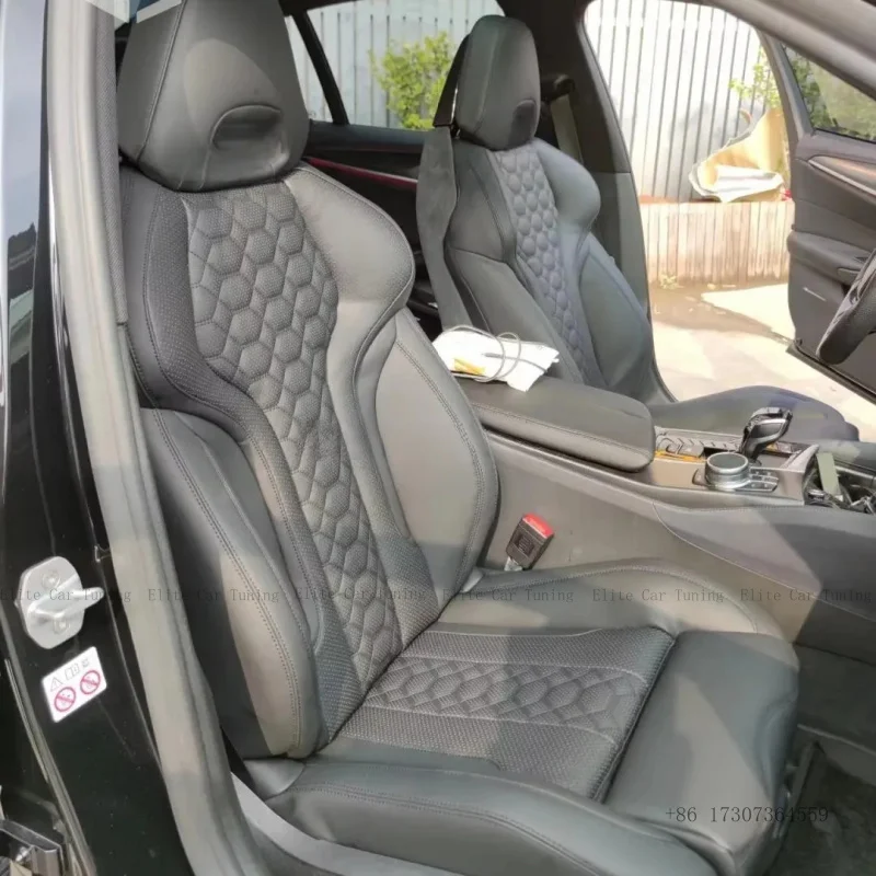 

Аксессуары для салона автомобиля: Спортивное гоночное сиденье-ковш с индивидуальной кожаной обивкой и наполнителем для BMW X3, X5, X6, M3, M5, M-серии (обновление)