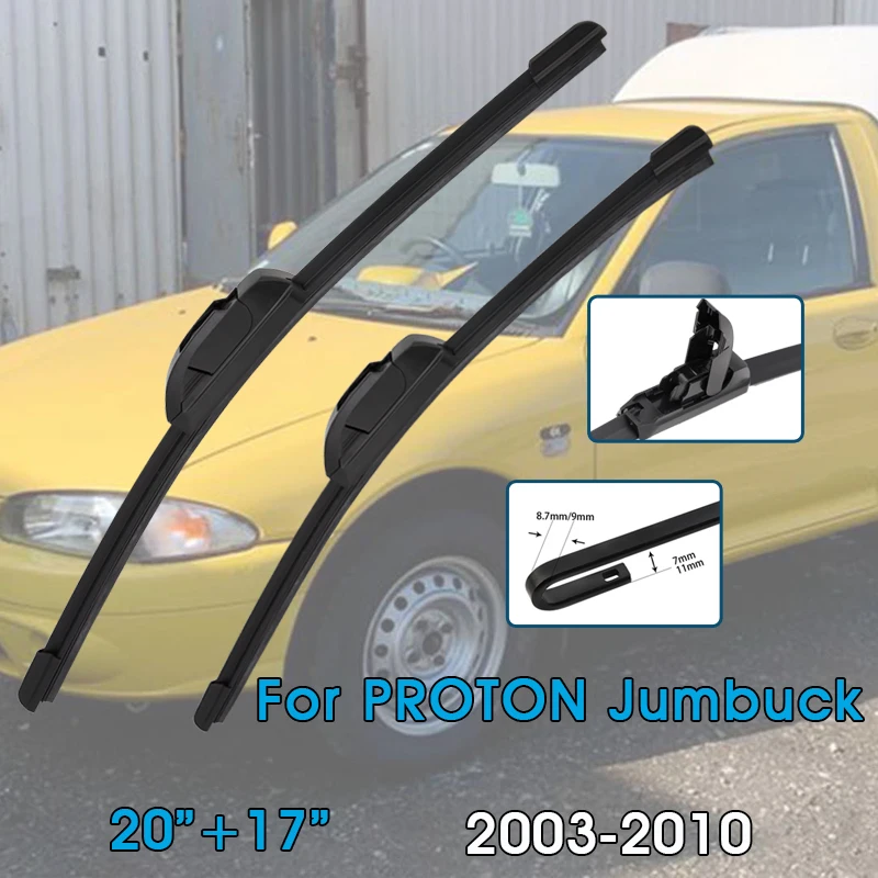 Auto Wischerblätter 20 "+ 17" Für PROTON Jumbuck 2003-2010 Windschutzscheibe Windschutzscheibe Frontscheibe Klingen Auto Zubehör