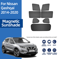 For Nissan QASHQAI J11 2013-2021 Magnetic Car Sunshade Shield Front Windshield Curtain Rear Baby Side Window Sun Shade Visor
