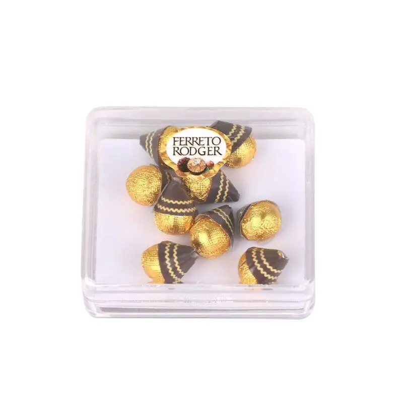 1 Zestaw Akcesoriów do Domku dla Lalek Zabawki do Udawania Zabawy Dom dla Lalek Symulacja Mini Model Czekolady Miniaturowa Dekoracja Jedzenia Zabawka