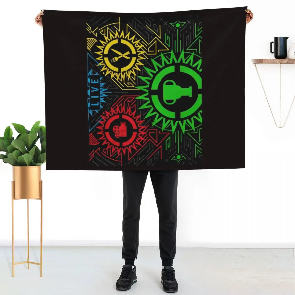 Game Theory 10th Anniversary Throw Blanket Cozy Light Blanket for Travel Camping Picnic