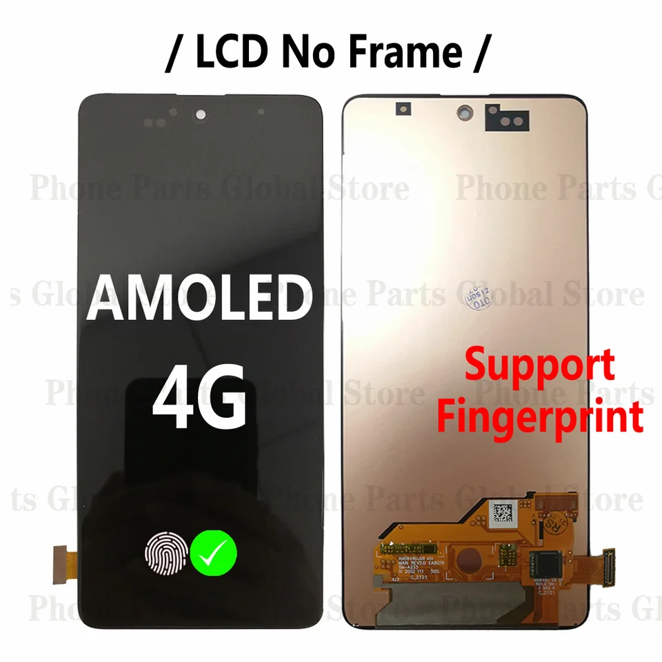 Super AMOLED A51 4G LCD With Frame For Samsung Galaxy A51 LCD 2019