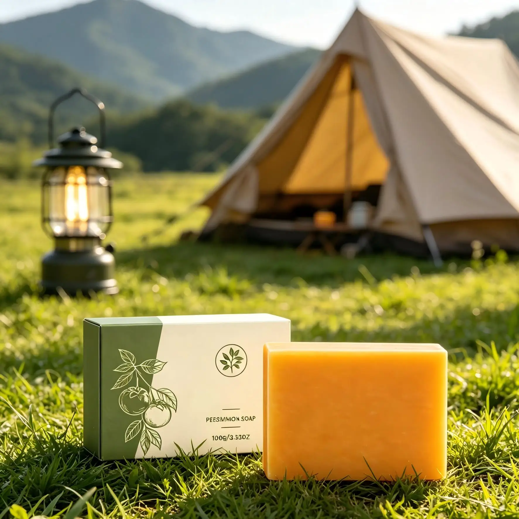 Persimmon Soap Old People Smell Anti Odor Remover Moisturizing Skin Renewal Soft Smooth Body Exfoliating Soap for Men & Women