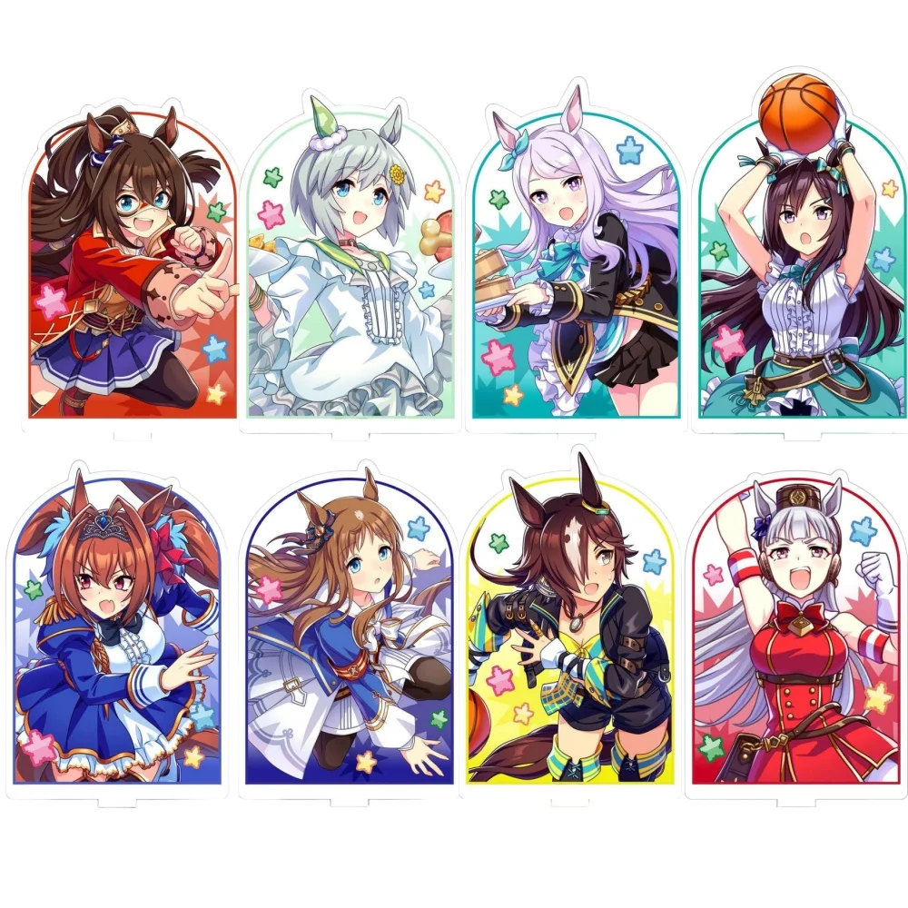 

Anime Fans Gifts Pretty Derby Daiwa Scarlet Still in Love Party Dash HD Figures Acrylic Stand Desktop Ornament Series About15cm