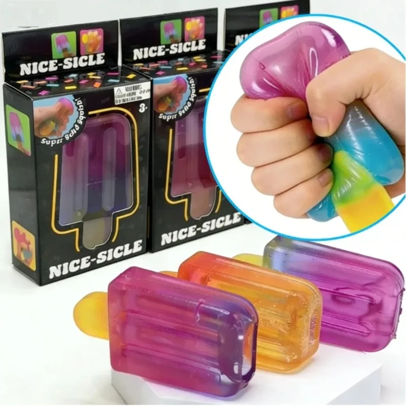 Schylling Needoh popsicle blind box Cube Sensory Stress Relief Squishy Cube Anti-Anxiety Squeeze Object for birthday gift toy