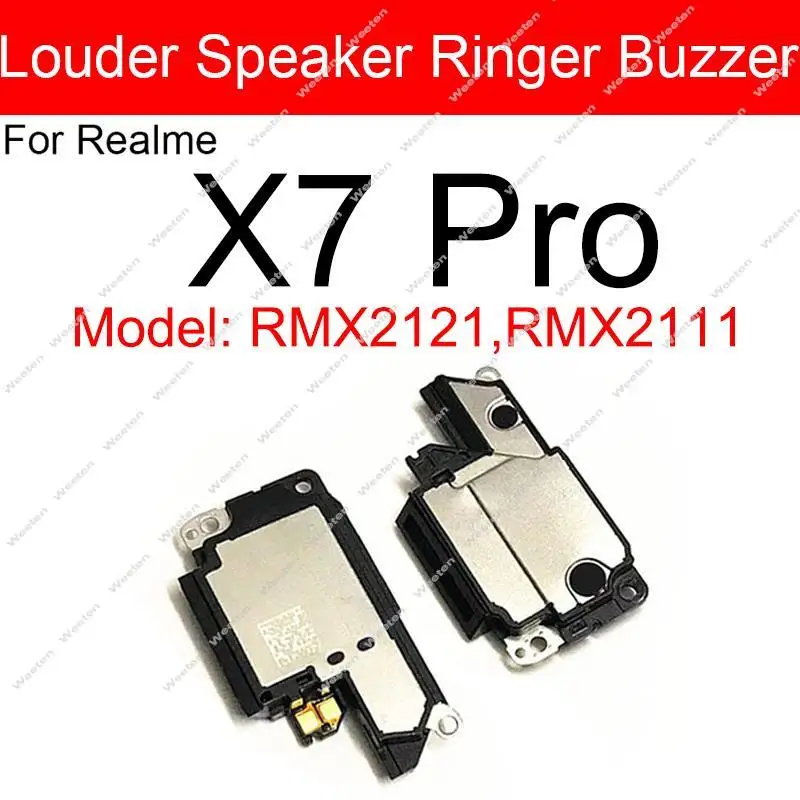 For Realme X2 X3 X7 X50 Pro X Lite XT 5G V3 V5 V11 V13 V15 Loud Speaker Buzzer Ringer Loder Speaker Felx Cable Parts