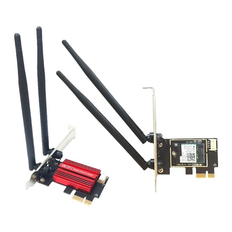 

2025 New 2000Mbps WiFi 5 Wireless Adapter Networking Card Double Band 2.4G/5GHz 802.11AC Bluetooth-compatible Desktop Networking