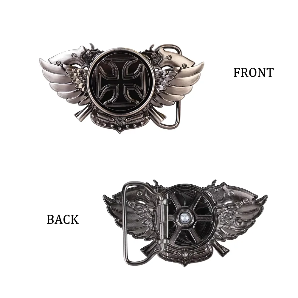 เข็มขัดวินเทจปรับหัวเข็มขัดโลหะเข็มขัดแฟชั่นสําหรับผู้ชาย Punk Western คาวบอยสายรัดเอวสไตล์หัวเข็มขัด