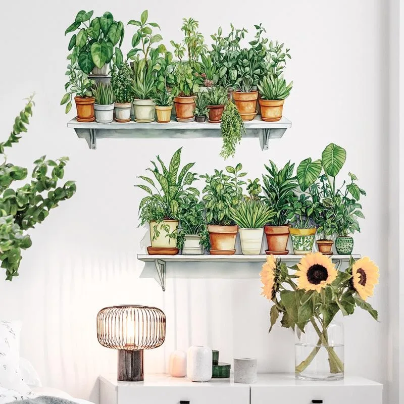 Garden Forest Leaves Cat Animals Kindergarten PVC Material Self-Adhesive Wall Stickers Wall Decor Home Accessories Wallpaper