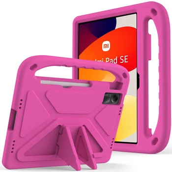 כיסוי EVA עבור Xiaomi Redmi Pad SE 11 2023 Pad 6 6Pro מוגן בפני זעזועים עם תמיכה מלאה לגוף ומעמד עבור Pad 5 5Pro 4 Plus ידית ילדים