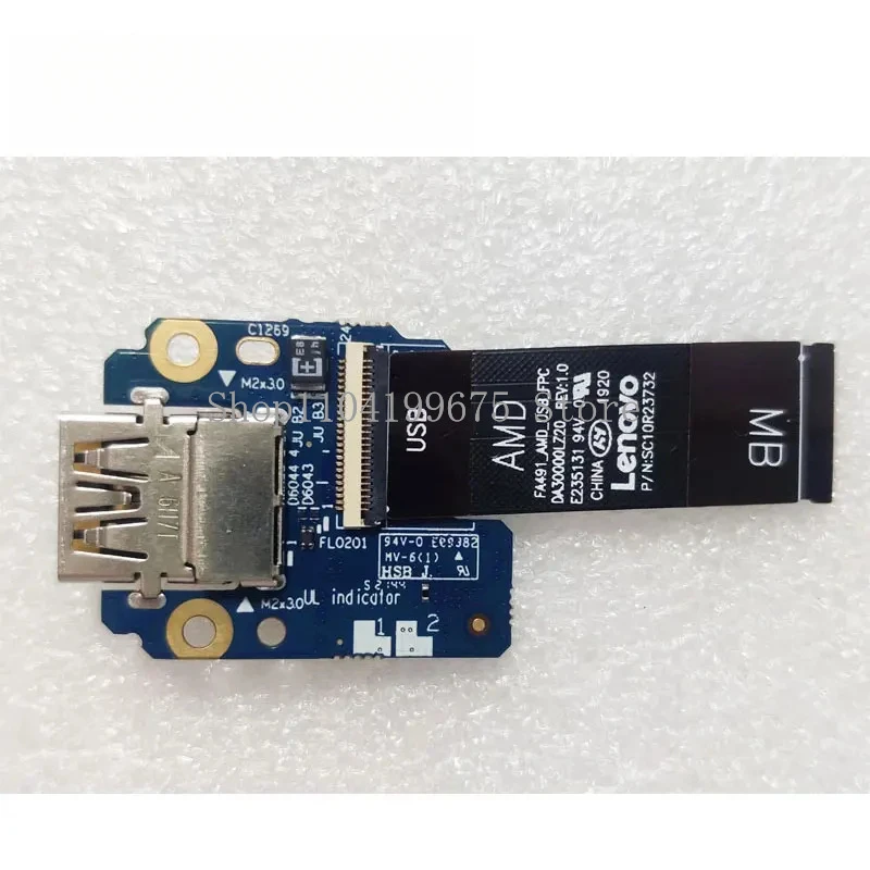 

New Original USB Sub Card Board Connector For Lenovo Thinkpad T495S X395 Laptop USB With Cable NS-C181 FRU 02DM414