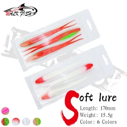 WALK FISH Señuelo blando de drop shot TPR elástico para lubina