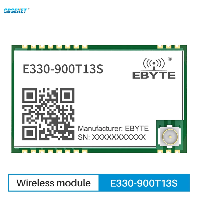 868/915MHz Wireless Serial Port Module CDSENT E330-900T13S Power 13dBm Consumption UART SMD Single Point Wake Up IPEX Stamp Hole