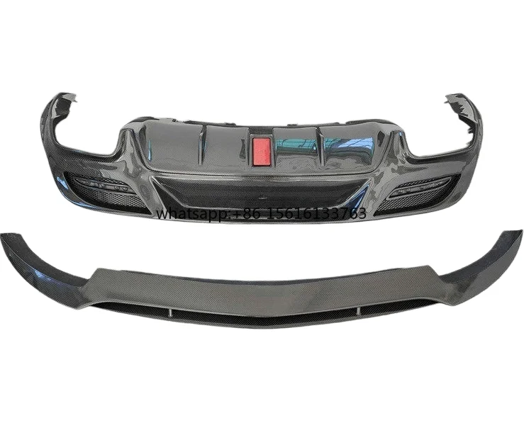 

Modified Carbon Fiber Small Body Kit Front Splitter With Light Rear Lip Spoiler for Mercedes GLE63 Aerodynamic Mod Parts