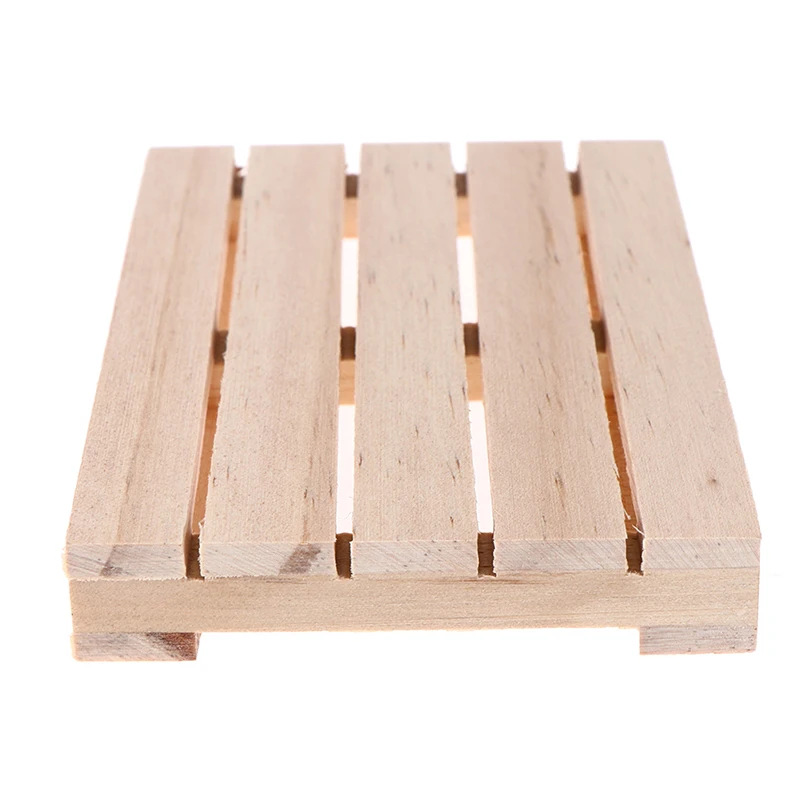 1PCS Mini Wooden Pallet Beverage Coasters for Hot and Cold Drinks Wood Pallet Coasters Flower Pot Cushion