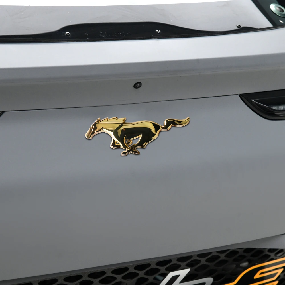 3D Zinklegierung Mustang Laufendes Pferd Emblem Frontgrill-Abzeichen für Ford Focus ST Mk2 Mk3 Mk7 Fiesta Kuga Kofferraum Dekorativer Aufkleber – Detail 12